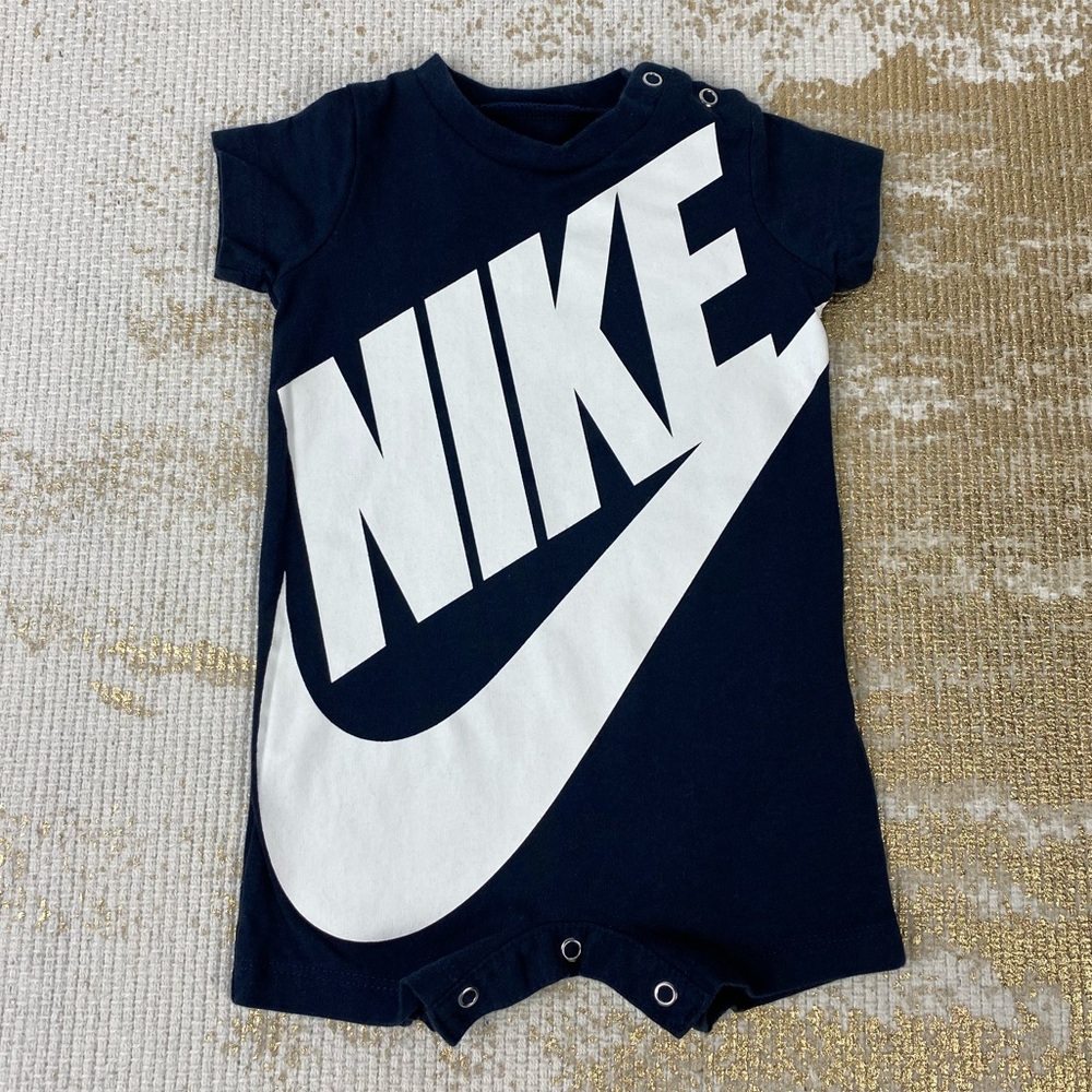Nike Baby Boy One Piece Romper | Navy & White | 3 Month